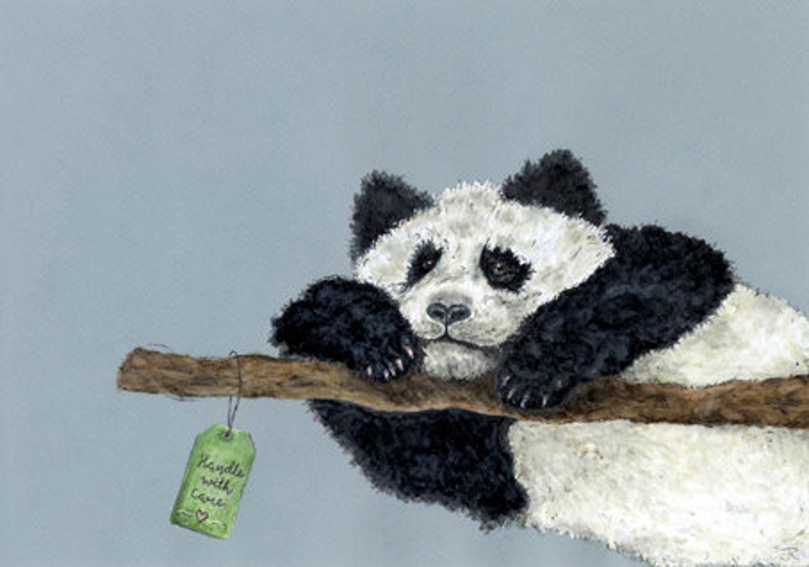 ‘Panda, Handle with Care’ – Giant Panda Print Limited Edition - Image 2