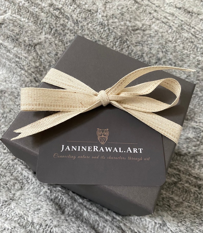 ‘Memories’ – Woodland Badger art Stone. A hand painted gift of care. - Image 6