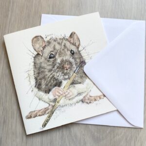 ‘Miss Margot’ – Mouse Greeting Card